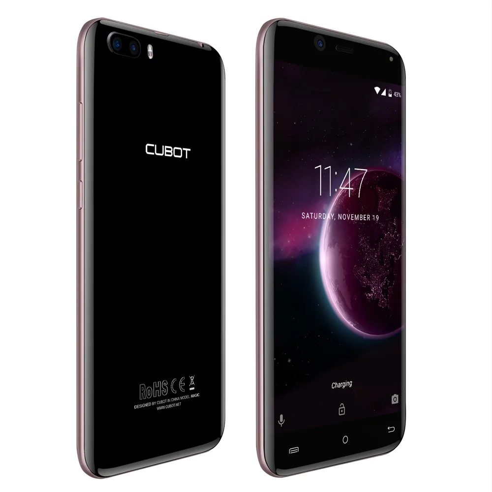 Cubot Magic 4G смартфон 5," HD 3D экран Android 7,0 MTK6737 четырехъядерный мобильный телефон 3 ГБ+ 16 Гб 13 МП+ 2 Мп двойная задняя камера мобильный телефон