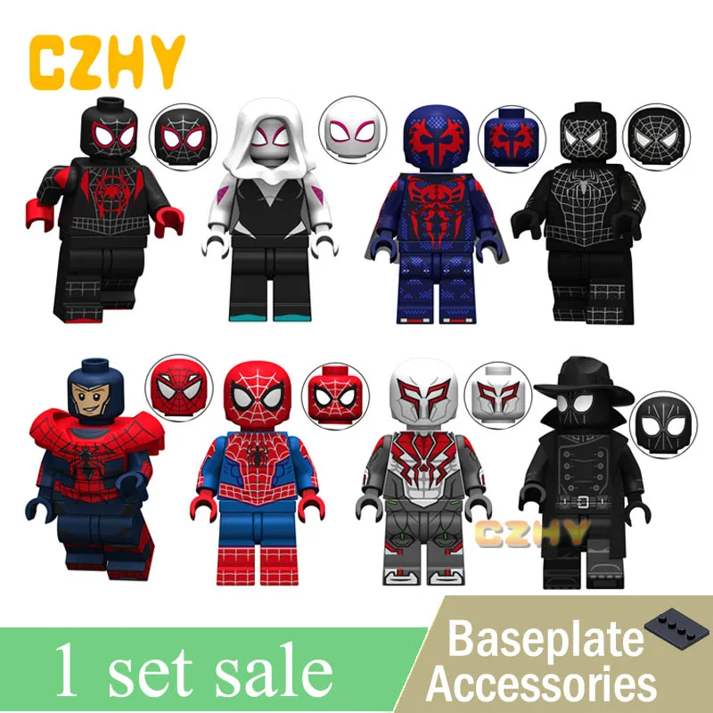 

KT1016 Avengers Super hero Spiderman Action Figure Ultimate Spider-Man Noir Gwenom Building Blocks Bricks Toys for Children