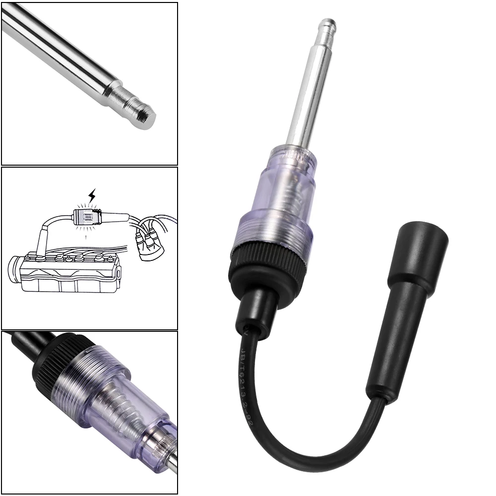 AOZBZ Spark Plug Ignition Detector Flashing 12V Coil Tester In line