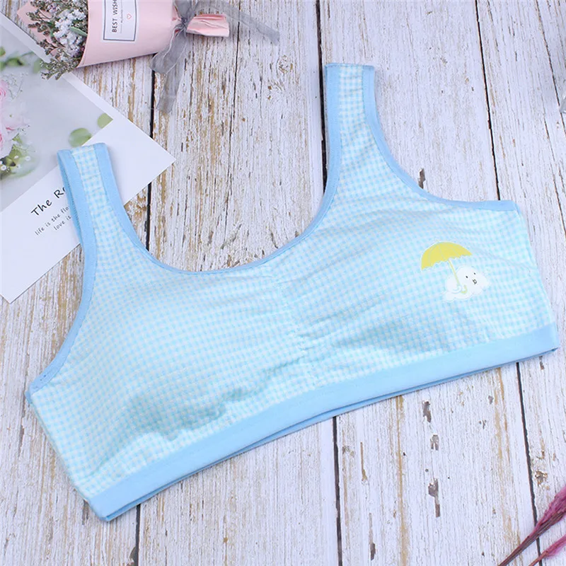 Girls cotton bra 2019 summer new Kids Girls Underwear Bra Vest Children Underclothes Sport Undies Clothes modis #4M08 (27)