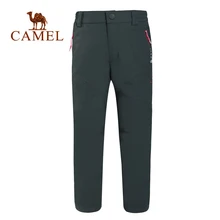 CAMEL/зимние детские походные брюки; флисовые брюки для улицы; водонепроницаемые ветрозащитные теплые брюки для кемпинга и альпинизма