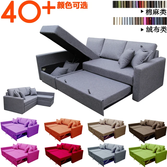 Small Apartment Corner Sofa Bed Should Pas Multifunction Armrest Small Apartment Corner Sofa Bed Should Pas Multifunction Armrest Storage Minimalist All Washable Double