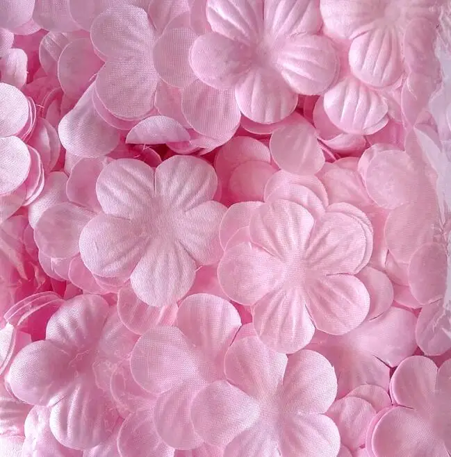 H016 100 шт. растворимый Шелковый цветок баннер украшения кружевной отделкой свадебные вышитые Diy ручной работы Лоскутные швейные принадлежности рукоделие - Цвет: pink