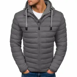 ZOGAA зимняя куртка мужская парка с капюшоном хлопковое пальто 7 цветов плюс размер теплая одежда мужская куртка повседневная верхняя одежда