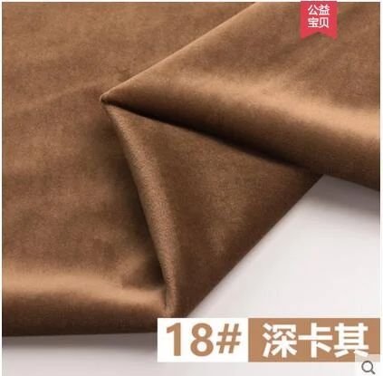 Бархатная ткань Pleuche Тяжелая подушка для сиденья мягкая толщина ткань для штор спортивная одежда 155 см ширина 350 г/метр - Цвет: Khaki
