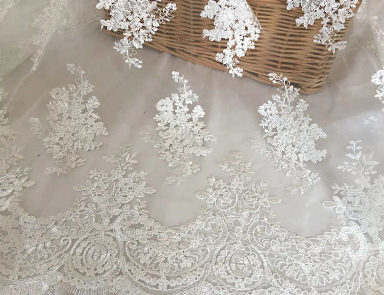 Новая кружевная сетчатая одежда ткани высокого класса свадебное платье вышитые ткани как позиционирование кружевной ткани RS945