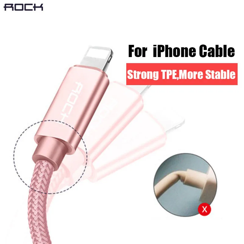 

Metal Braided USB Cable for iPhone 8 7 6 6s Fast Charging Lighting Cable for iPhoneX 10 SE 5 5s for iPhone Charging Cord