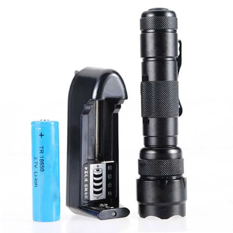 

Elfeland 5 modes 2600 lumens WF-502B T6 LED Flashlight led light 18650 camping hiking Torch+18650 battery+Charger+Adapter