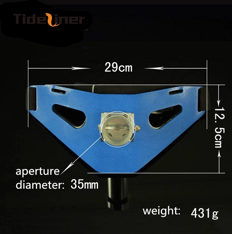 Tideliner синяя металлическая качающаяся Лодка Держатель для удочки для катера рыболовный пояс рыболовный карданный ремень рыболовные инструменты 29 см* 12,5 см