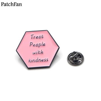 

20pcs/lot Patchfan feminist funny letter pins para backpack clothes metal for bag shirt hat badges brooches for men women A1533