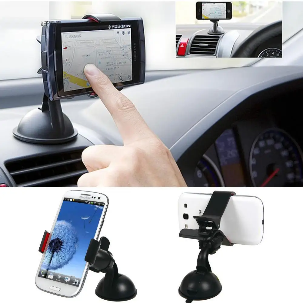 1x Car Bracket Cradle Suction Cup Mount Holder For GPS iPhone Android Smartphone