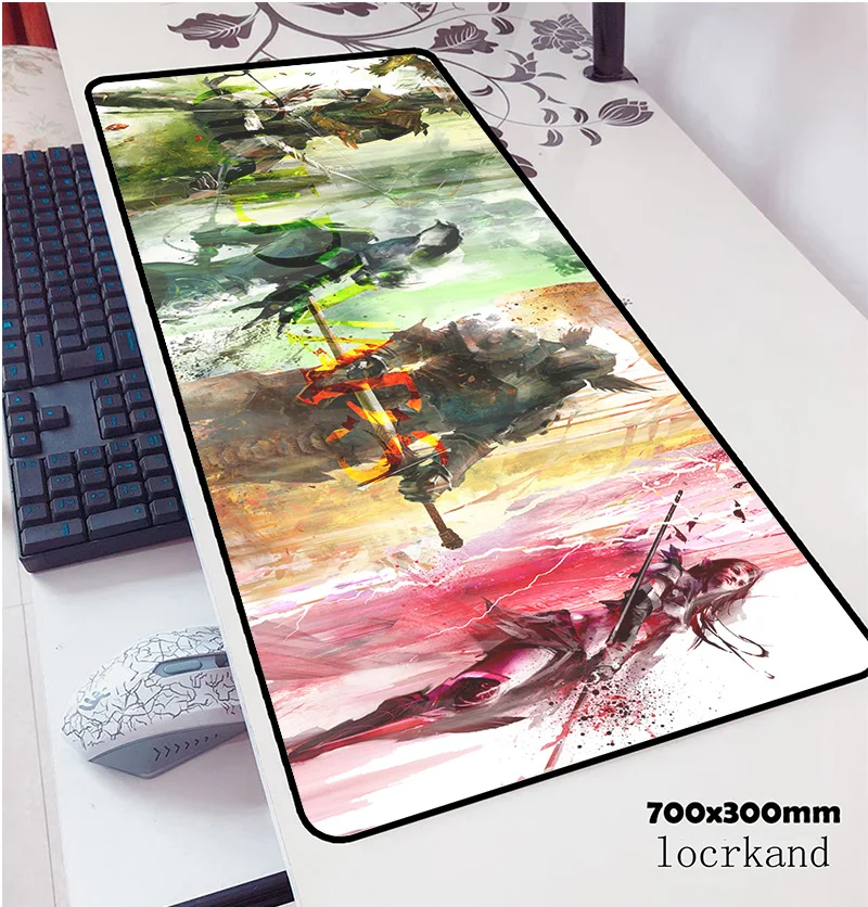 Коврик для мыши guild wars 2 700x300x3 мм коврик notbook компьютерная padmouse популярный игровой