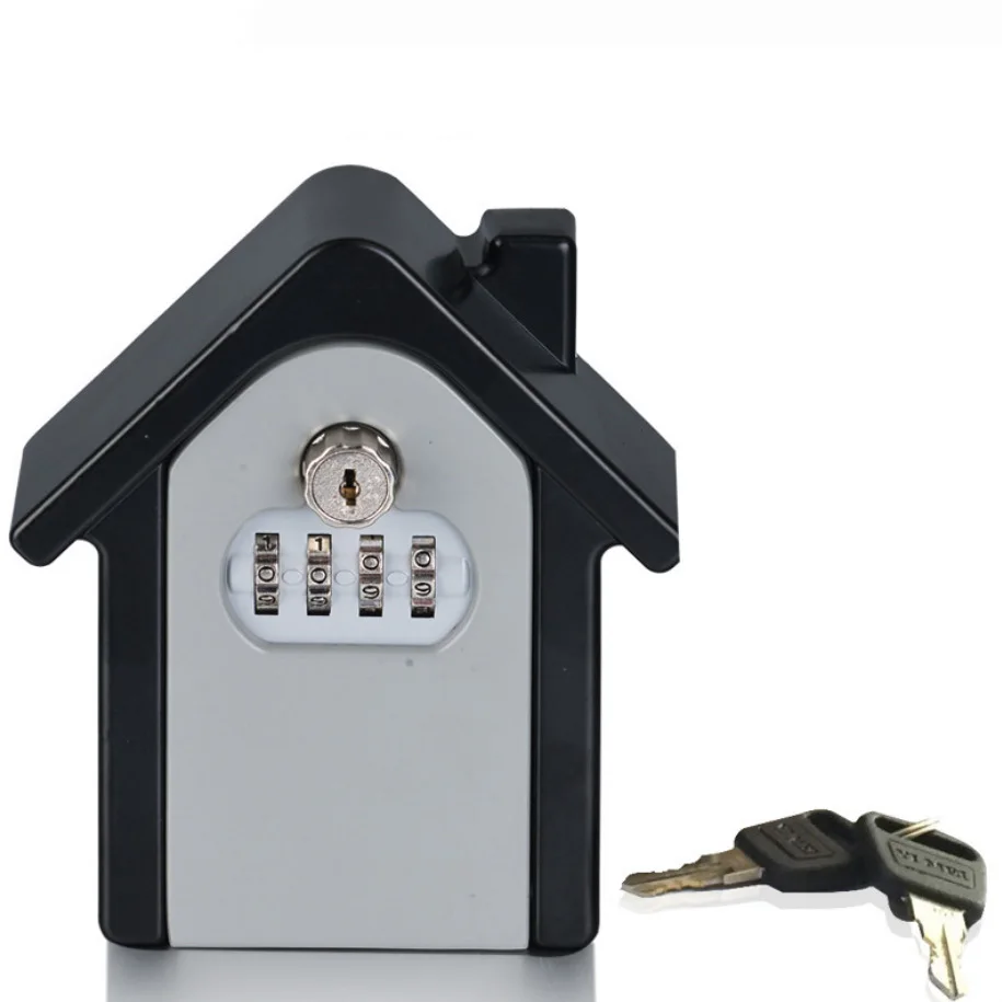 Key Safe Box Password & Key Lock Home Family Outdoor Safety Keys' Storage Box Security Wall Mounted Combination Lock Box