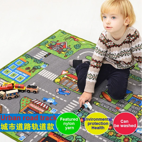 

Pirate sailing adventure Urban Rail Transit train tracks mining Thomas game mats crawling pad children's room game pad blanket