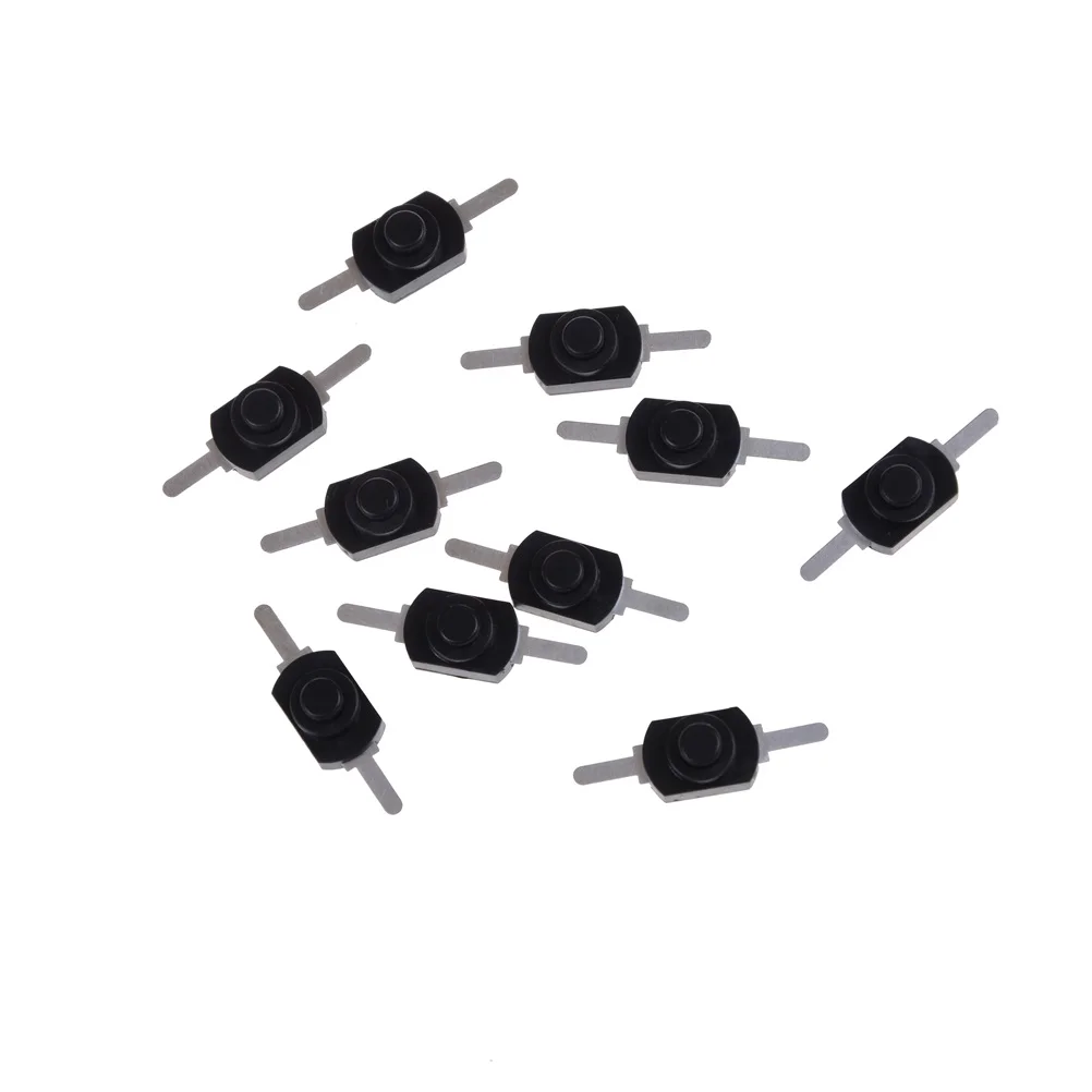 10 шт./лот 2 вида цветов переключатели для фонарика 1A 30V DC/1A 250A черный вкл. Мини