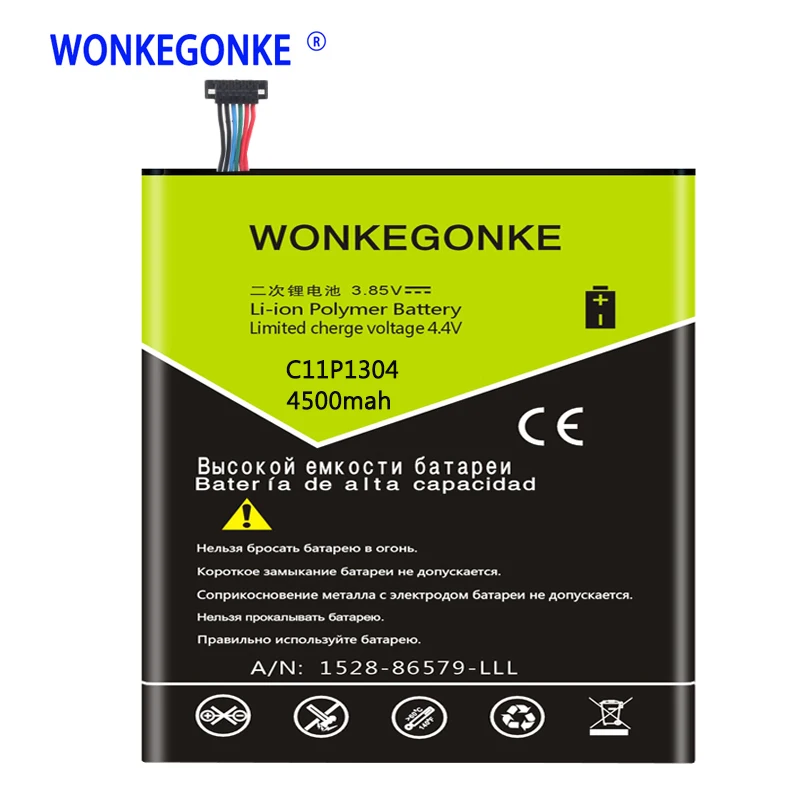 Аккумулятор WONKEGONKE C11P1304 для Asus MEMO PAD HD 7 ME173X HD7 ME173 K00B|Аккумуляторы мобильных
