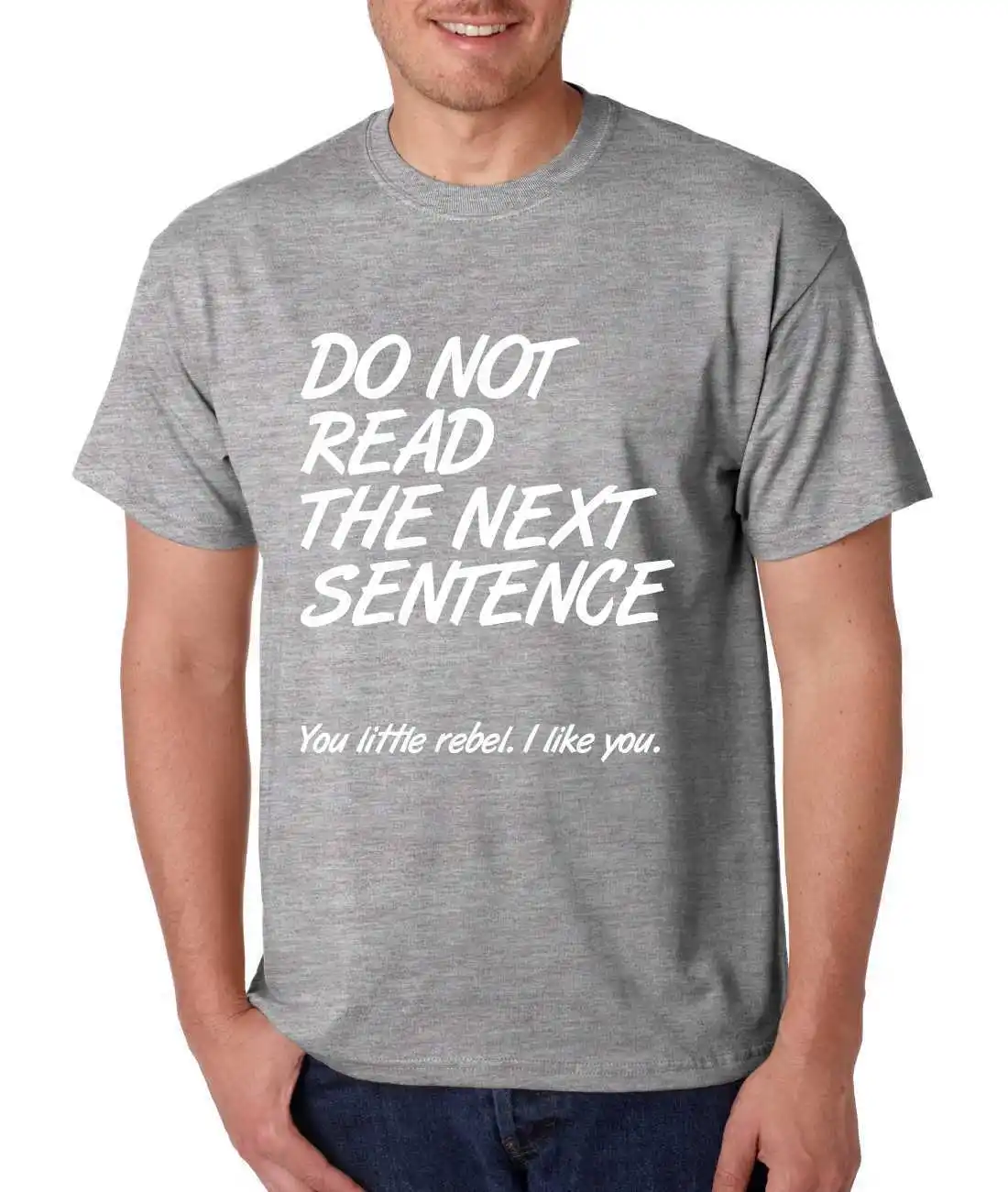 Button Down Shirts Crew Neck Do Not Read The Next Sentence Humor Short ...