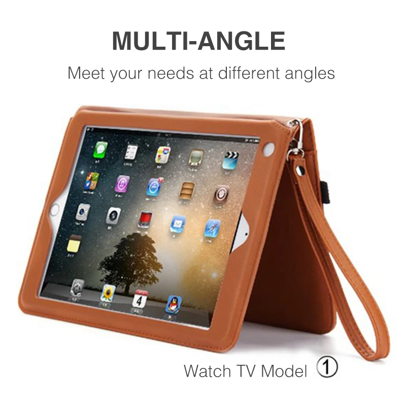 caso inteligente para ipad geração de couro do plutônio suporte capa para ipad capa para ipad ar pro mini