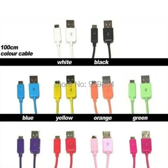2000pcs/lot 1M Micro USB Charge Cable Accessory Bundles