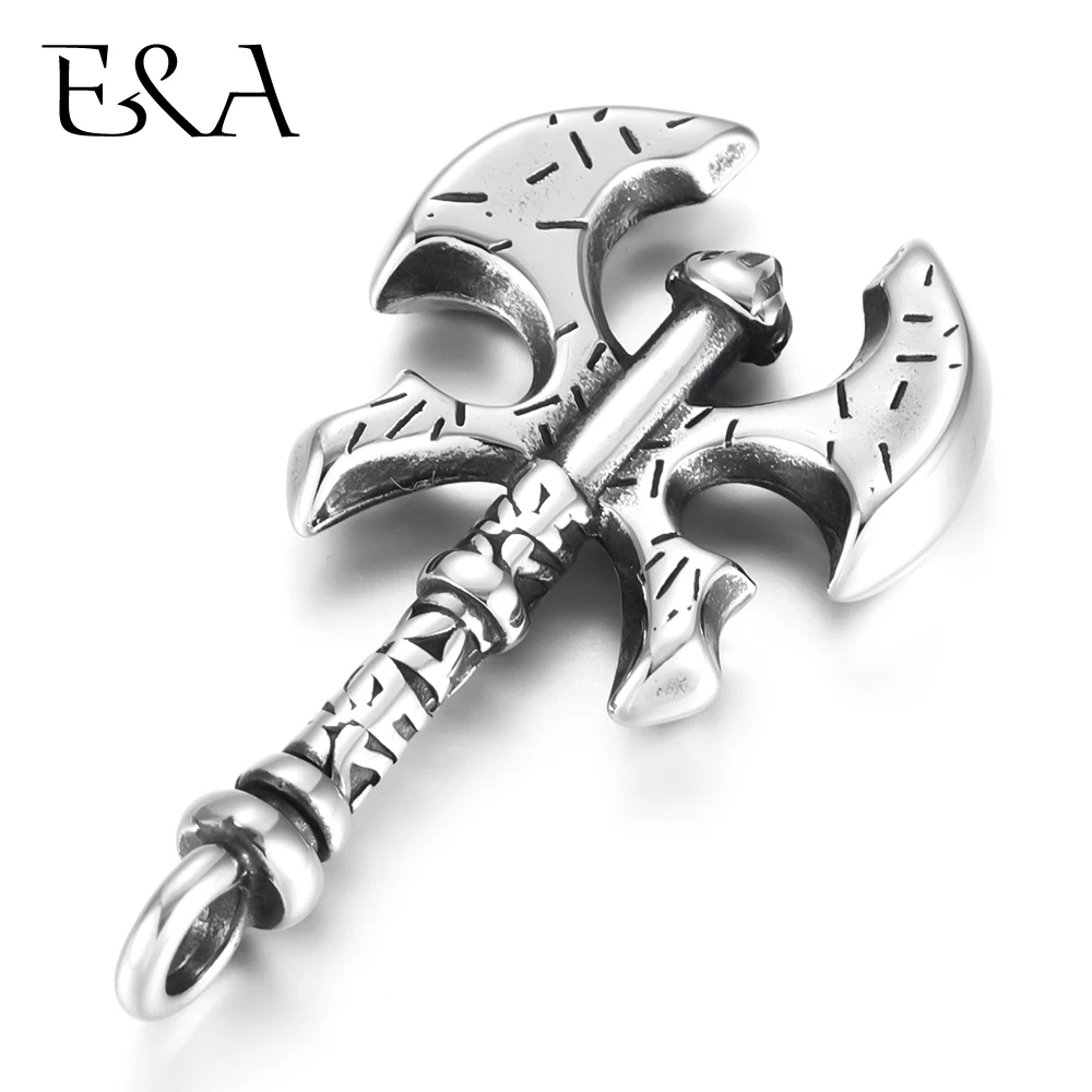 

Stainless Steel Viking Bladebone-Double Axe Charms Halberd Bracelet Hooks DIY Necklace Pendant Findings Jewelry Making Supplies
