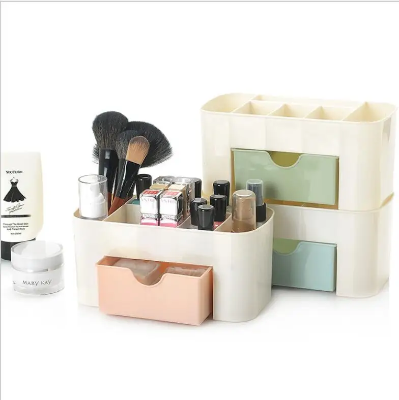 

NOQ Nail Polish Acrylic Organizer nails files brushes tools storage box skin care comestic shelves with drawer