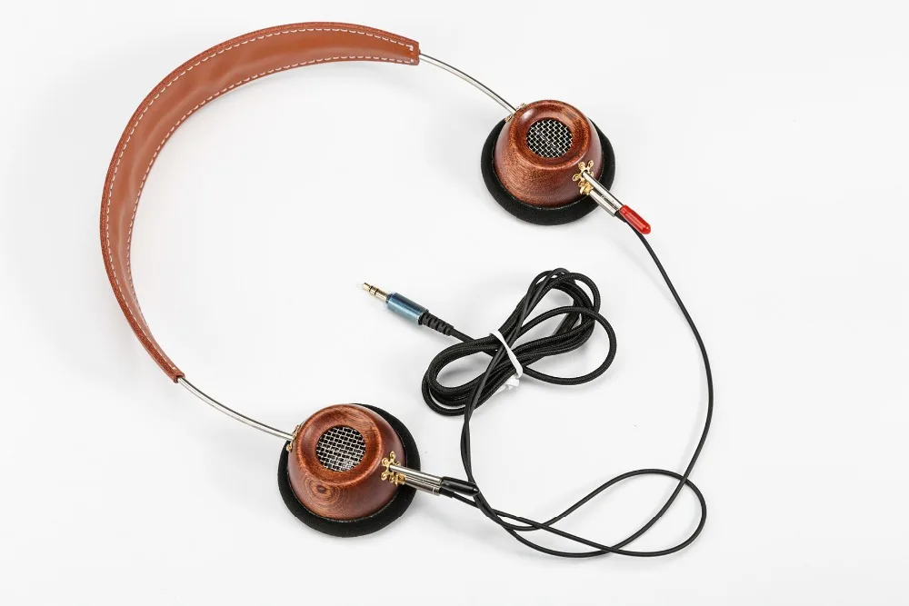 metal wood Retro headphone 32ohms 40mm driverin Headphone/Headset from
