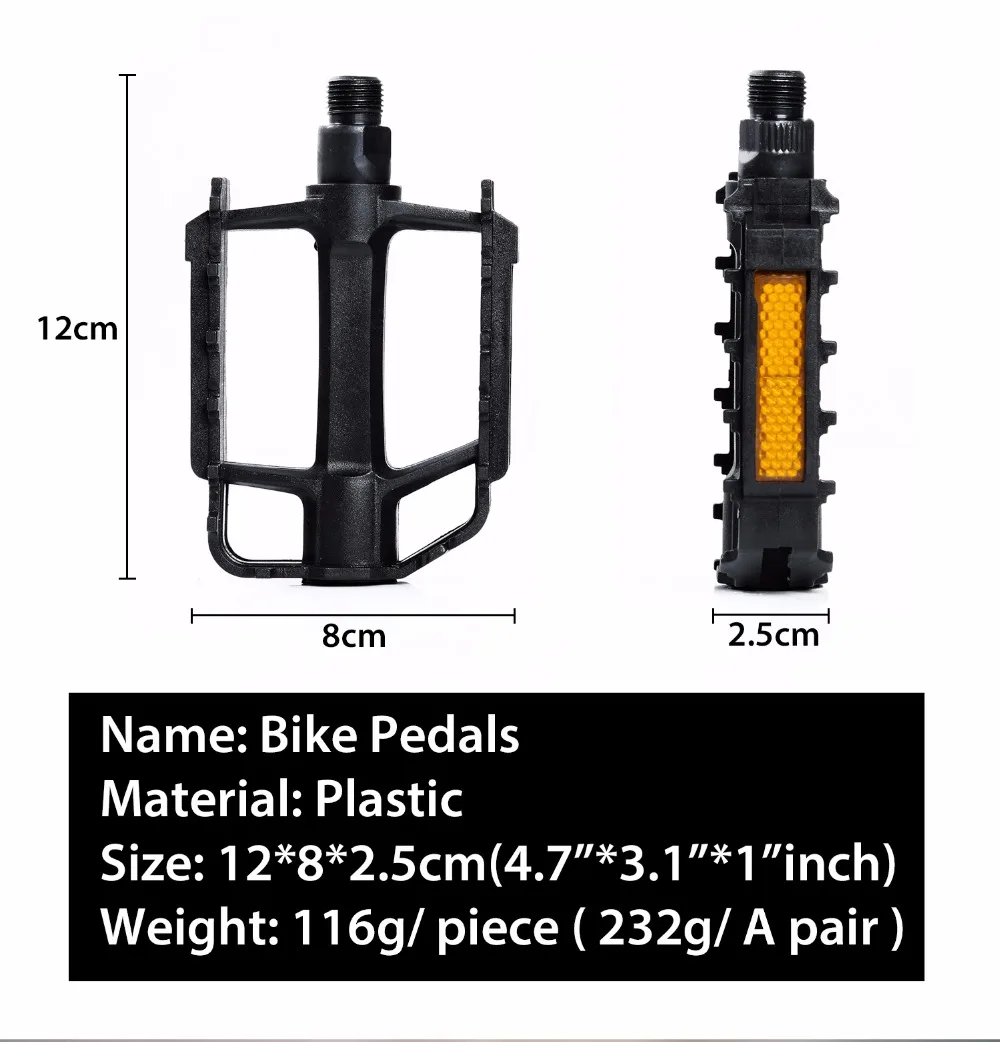 Западные велосипедные педали универсальные велосипедные Нескользящие пластиковые педали легкие дорожные горные светоотражающие велосипедные педали