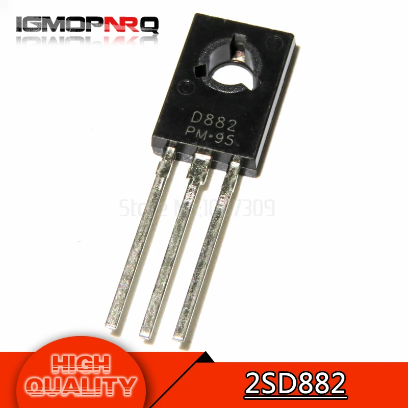 10pcs free shipping 2SD882P D882P D882 TO 126 amplifier for 3A 40V PNP ...