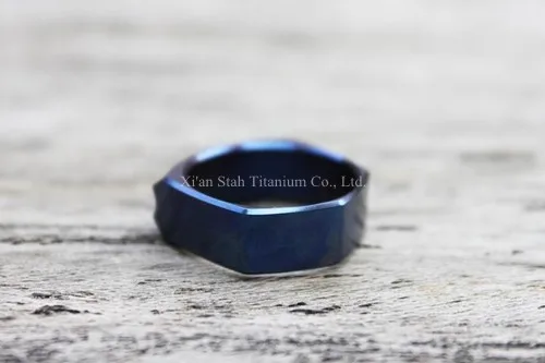 Титан TC4 мужские мужское кольцо с личной защиты Функция свет Вес 6 г/шт. со скошенной обработки на станке с ЧПУ