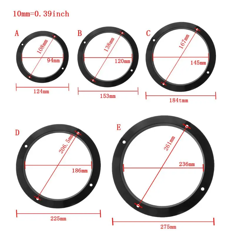 2PCS Protective Speaker Cover Steel Mesh Grille Grills Decorative Circle DIY Metal Cold Rolled Steel Accessories Black