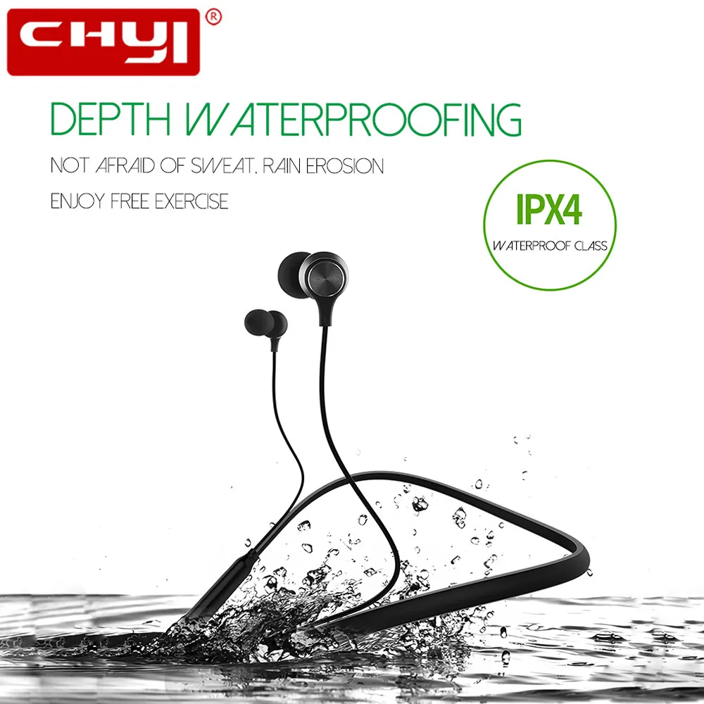 

Bluetooth Wireless Headphone Neckband Sports Earphones Waterproof Magnetic Stereo Heasets with Mic for iPhone Xiaomi Samsung
