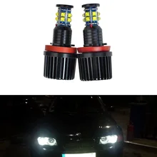 Super Bright LED car headlight styling For BMW E87 E82 E90 E92 M3 E93 E70 X5 X6 Z4 E89 H8 Angel Eyes Auto accessory No Error