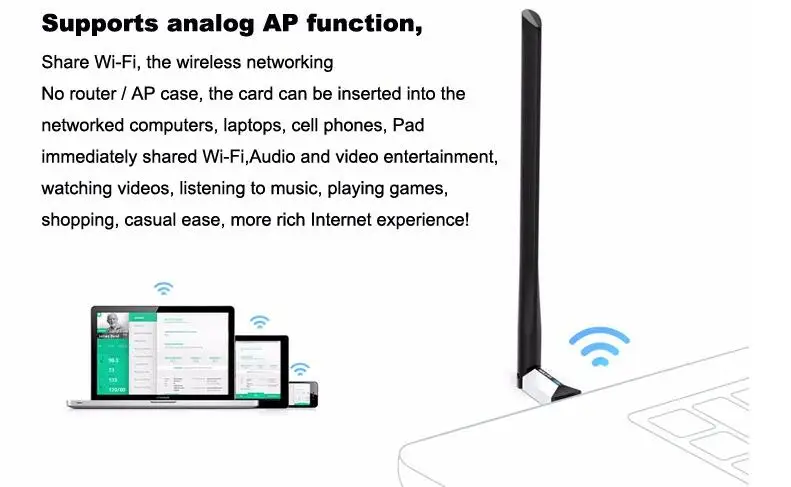 TP-Link Wi-Fi USB150Mbps беспроводная точка доступа WiFi адаптер WLAN ключ USB Беспроводная сеть LAN Карта Антенна wi-fi-роутер