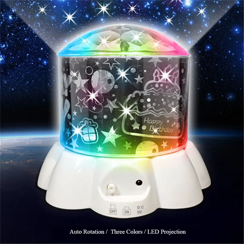 

Fashion Mini LED Projector Light AA Battery Powered Hello Kitty Cartoon Auto Rotation Fluorescent LED Night Light Kids Gifts