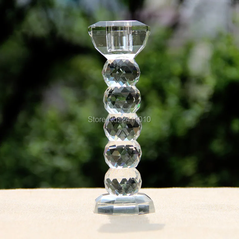 

European K9Crystal Candle Holders Candlestick Bar Wedding Home Decoration Candelabra Stick Candle Stands Christmas Decor