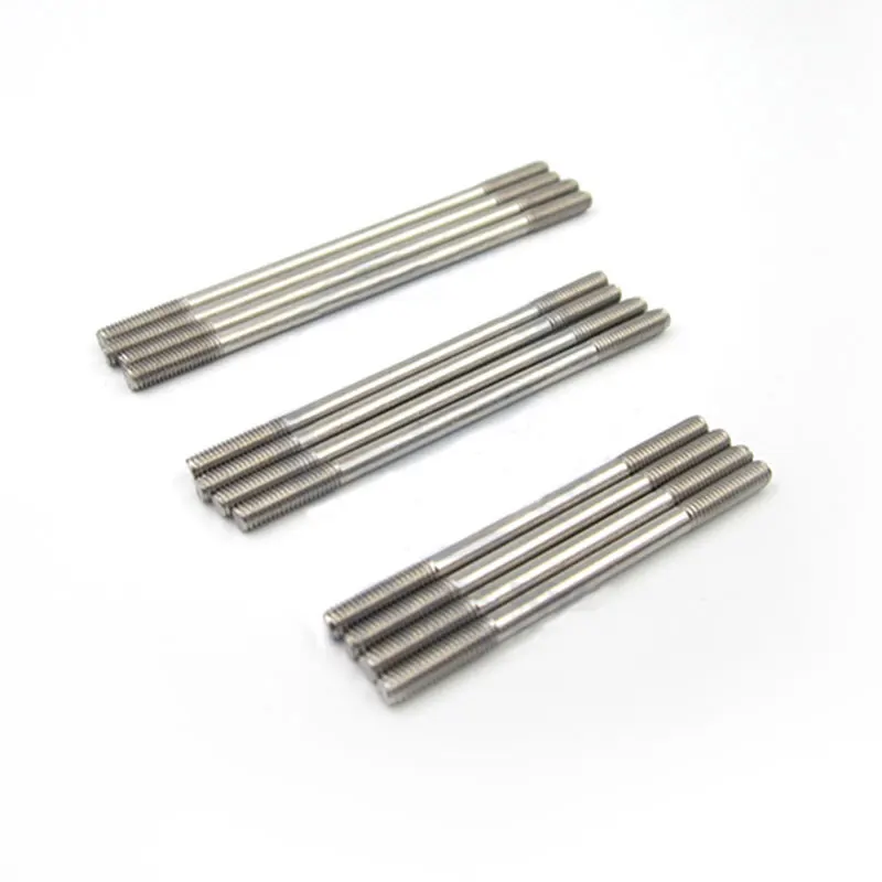 

10pcs DIY Material M3 Push Rod Stainless Steel Connecting Rods with Dual End Thread L25/30/35/40/45/50/55/60 For DIY RC Aircraf