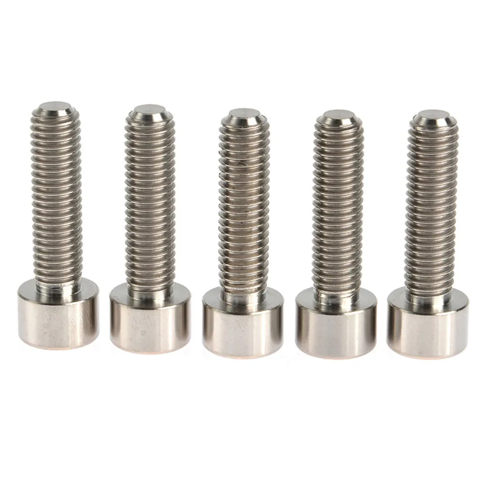 5pcs M5 x 20mm ti titanium Bolts Screws Bolt Bike Parts Bike Stem M5