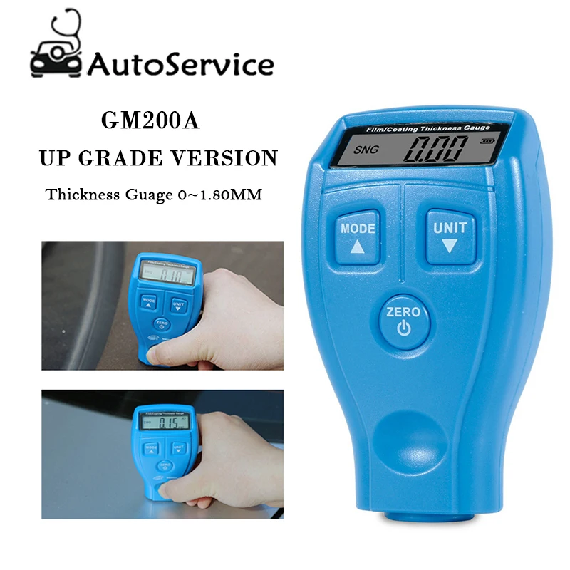 

Professional automatic 0-1.80mm digital coating thickness gauge detector LCD display car paint thickness varnish film coating