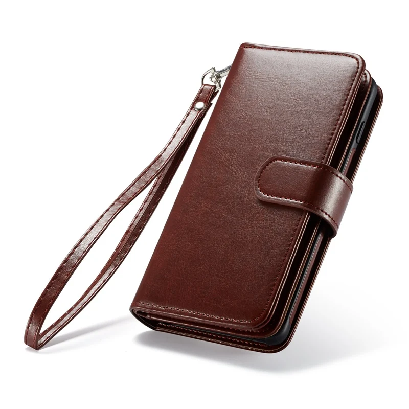 

LANCASE For Samsung Galaxy S10 Case Wallet Magnetic 9 Cards PU Leather Case For Samsung Galaxy S10 Plus /S10e wallet Case Cover