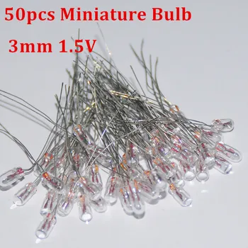 

20pcs Edison Miniature Indicator 3mm Lamp Bulb Bombilla Incandescent Filament Antique Lamps Light 1.5V 0.1A 3mm Rice Lamparas