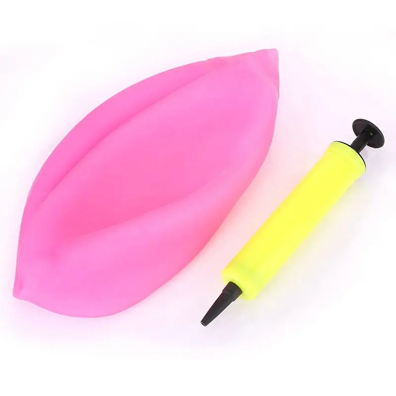 Открытый Забавный шар-пузырь наполненный воздухом или наполненный водой TPR шар игрушка для детей и взрослых мягкий шарик резиновый шар игрушка - Цвет: Розовый