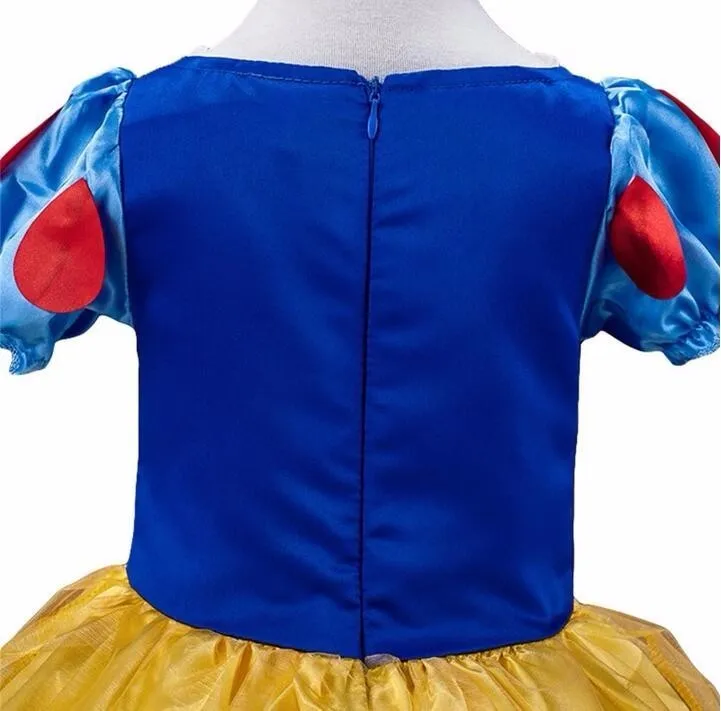 2-10 лет платье Золушки для девочек платье Белоснежки Рапунцель Авроры детский карнавальный костюм маскарадная одежда для детей