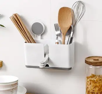 

New Arrival Wall Storage Rack Punch free Wall Shelf Seasoning Dish Rack Kicthen Organizer