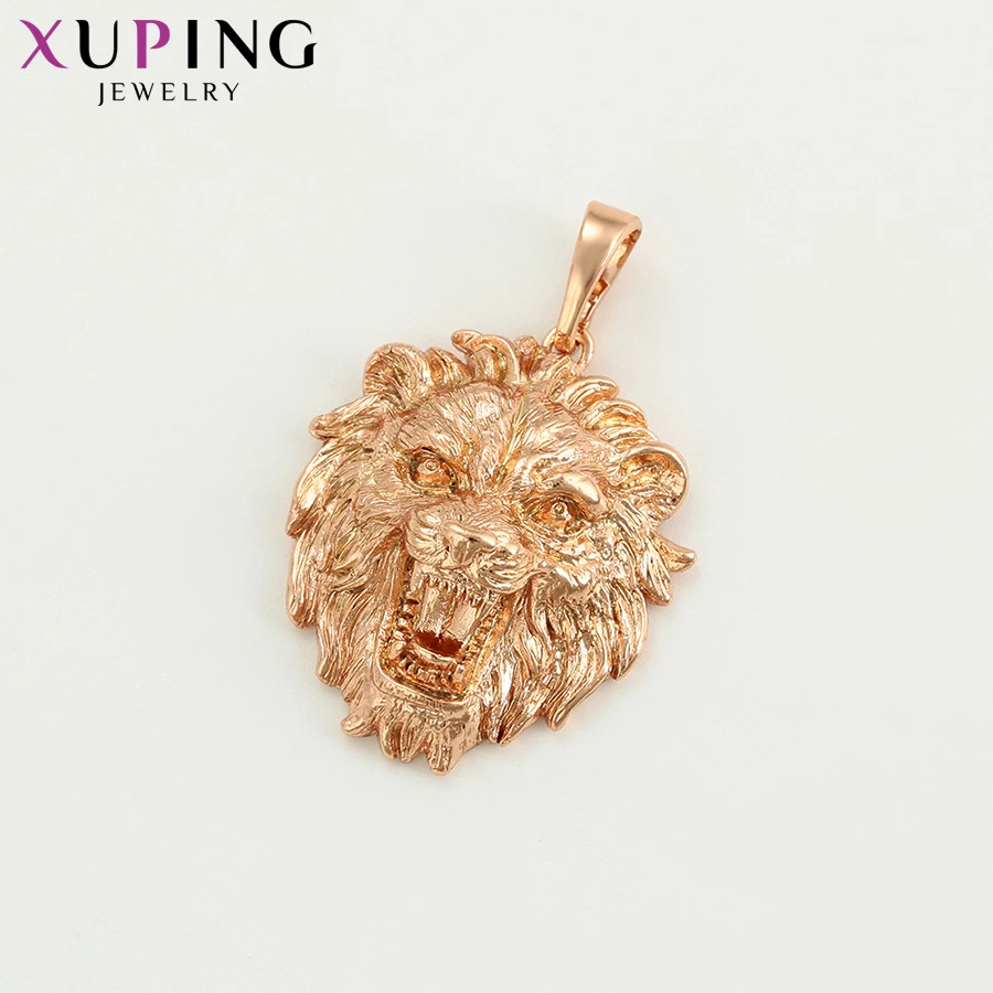 Xuping, наборы в форме головы льва, ювелирные изделия для женщин, простое покрытие из розового золота, Черная пятница, подарки S105, 6-65195