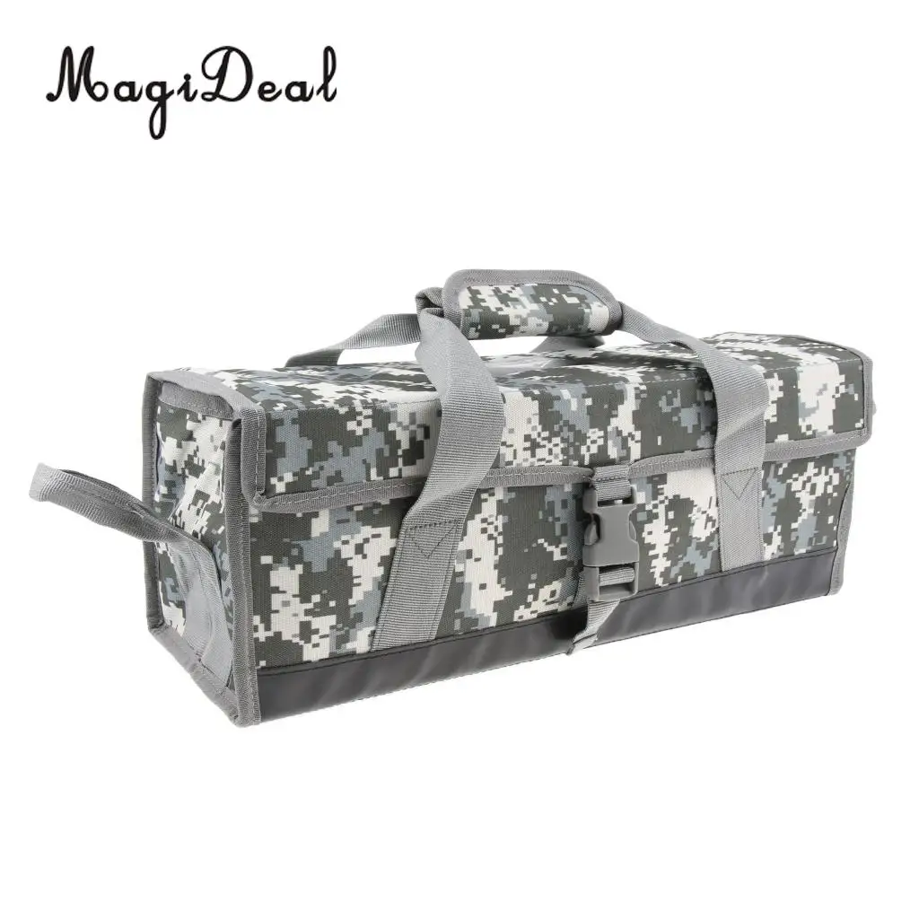 MagiDeal Tent Nail Storage Bag Tent Stakes Pegs Pouch Holder Tool Case Tote Carry Bag camo bag