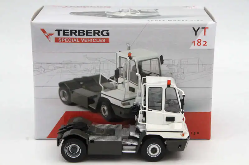 1:50 Terberg специальные транспортные средства YT182 прицеп голова литые игрушки модели автомобилей Ограниченная серия металлическая Коллекция белый
