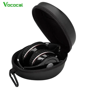 

Vococal Earphone Bag Oval Shockproof Waterproof Headphone PU EVA Carrying Storage Case Box for JVC HA-S600 Beats Studio Solo