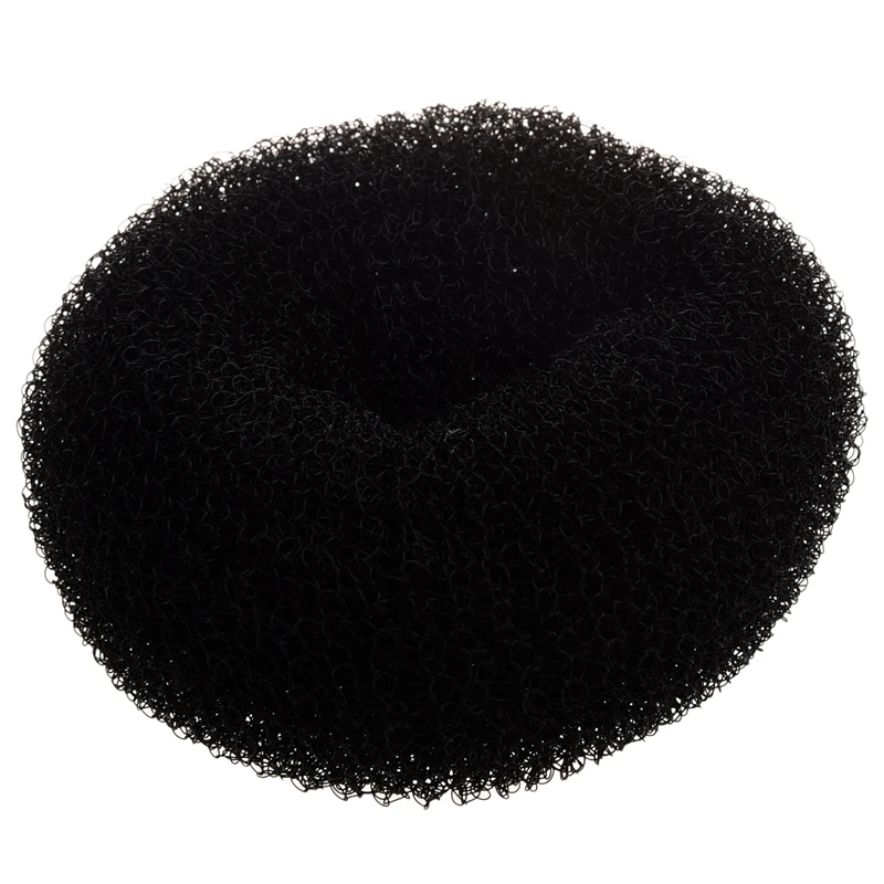 Черная булочка для волос, форма для кички, кольцо, стайлер, парикмахерский Диаметр: 9 см