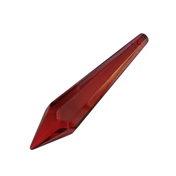 

60mm 50pcs Siam Crystal Icicle U-drop Prism Chandelier Drop Pendant For DIY Jewelry Free Shipping