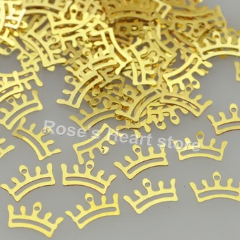 

2018 1000PCS gold imperial crown metal nail foil decals 3d nails decorations Accessories Nail Styling Tools nail sequin #10